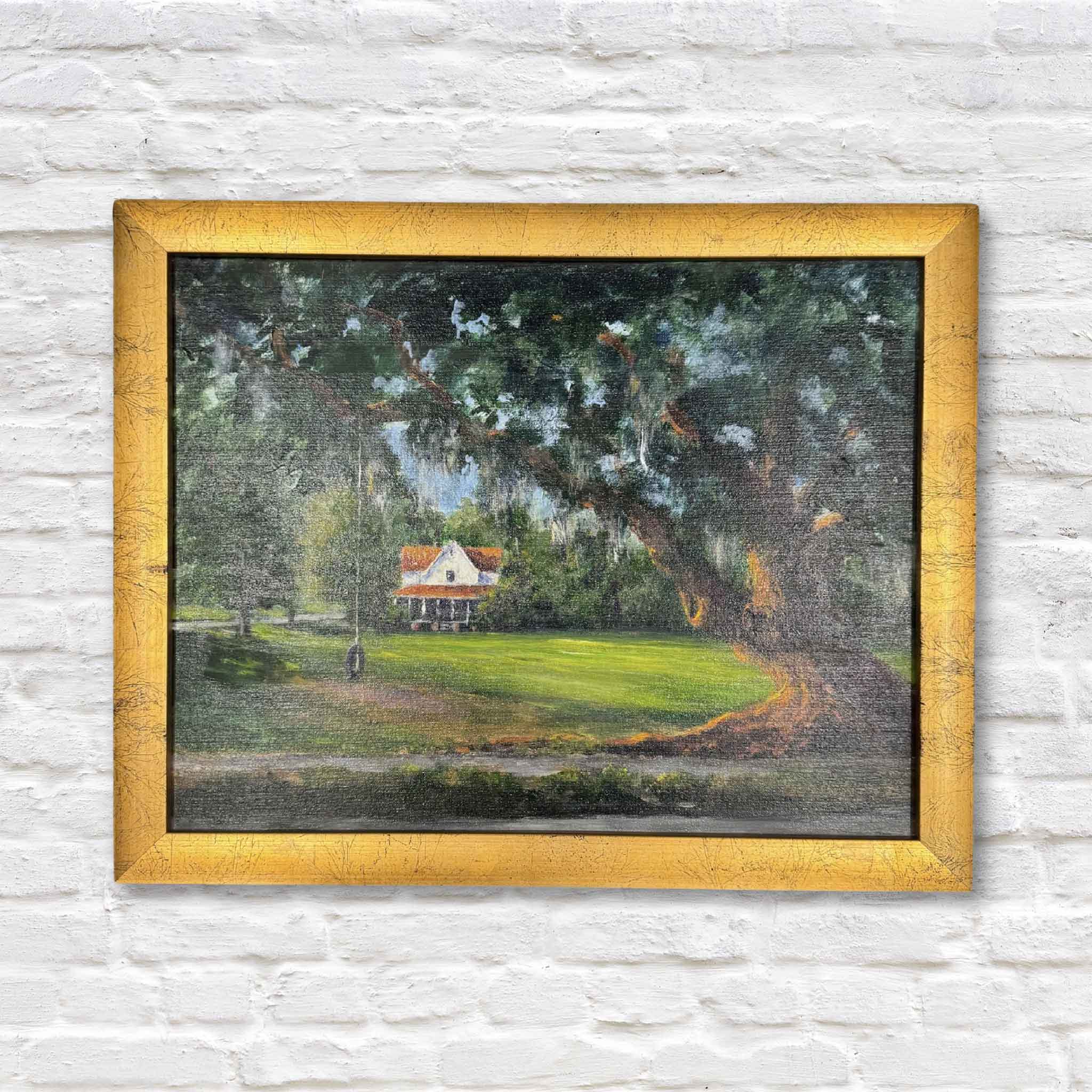 lowcountry oak tree swing painting mcclellanville south Carolina