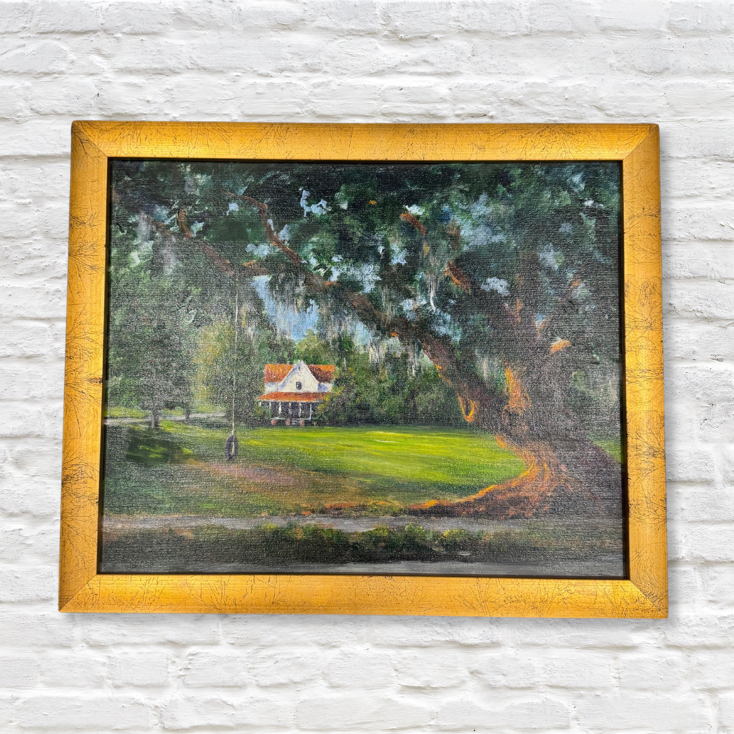 Gray Man Gallery_lowcountry house and tree oil painting
