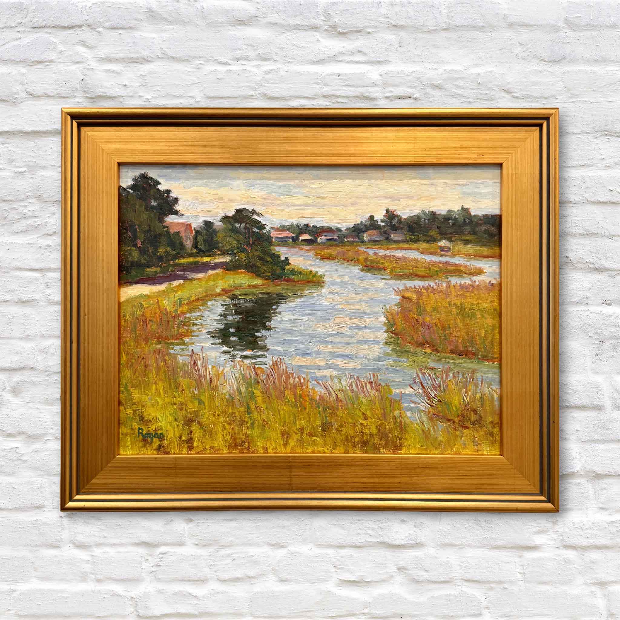 fall marsh painting by local artist Georgetown South Carolina Pawleys Island
