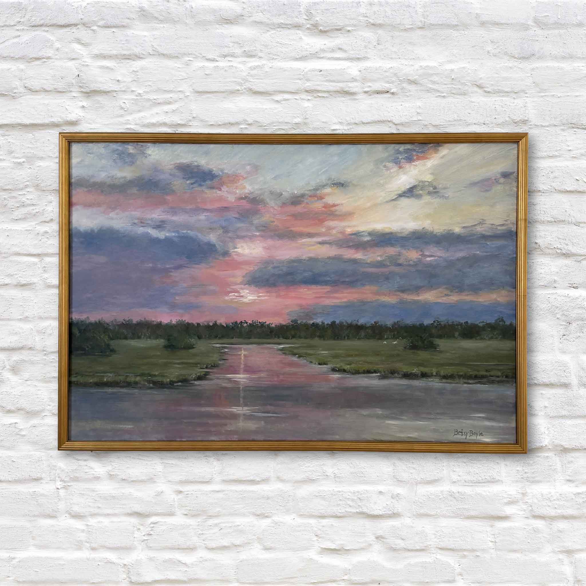 lowcountry Marsh oil painting by local artist Pawleys Island