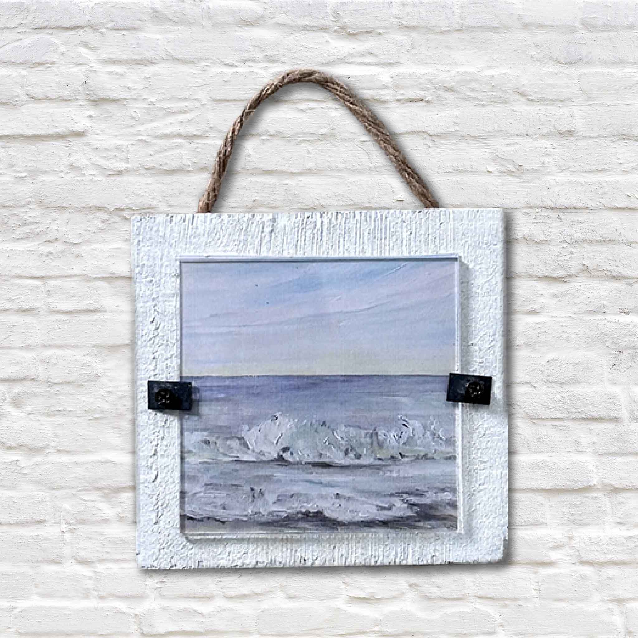 soft waves lowcountry print ornament by Jeanne o'neal