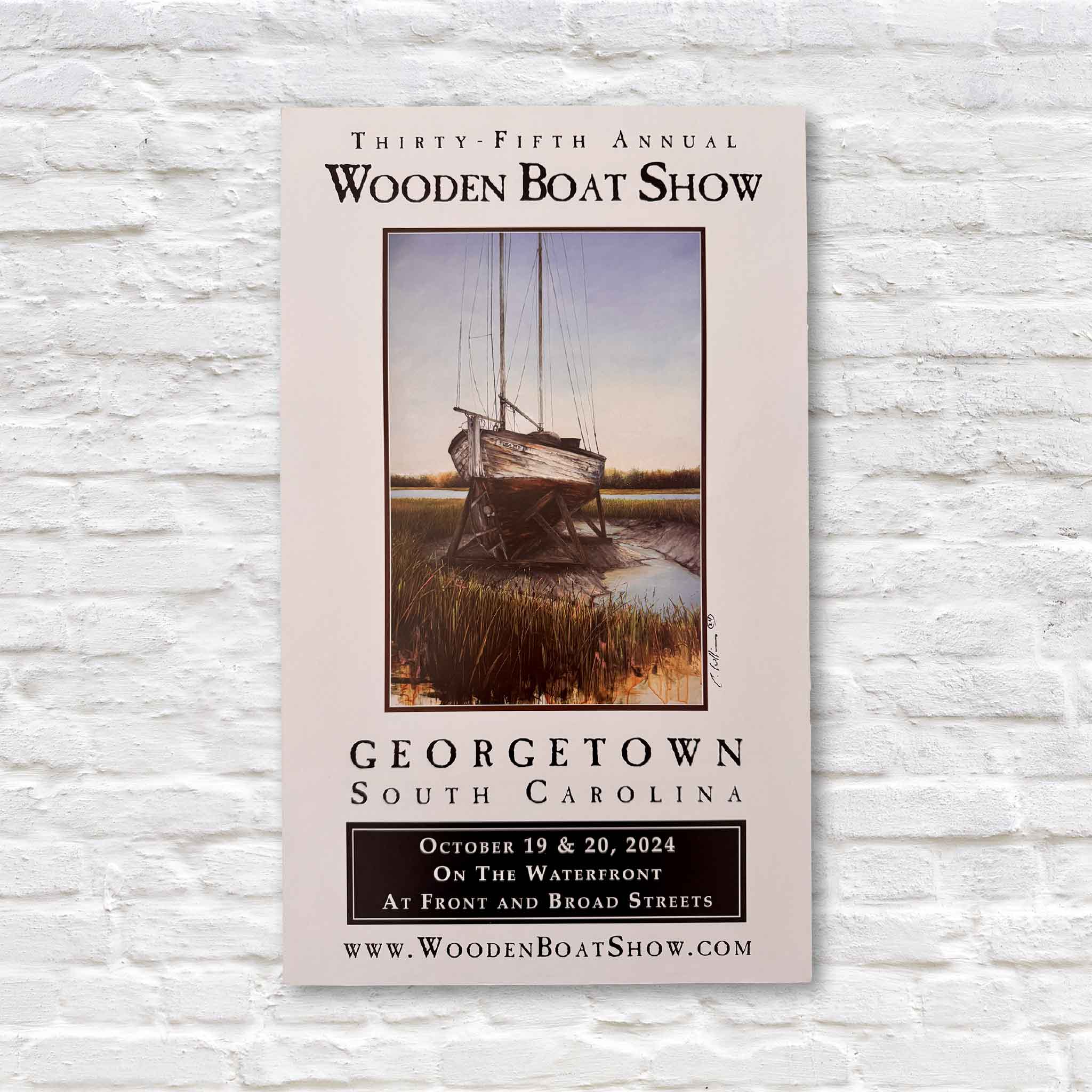 Georgetown Wooden Boat Show Poster signed by the artist