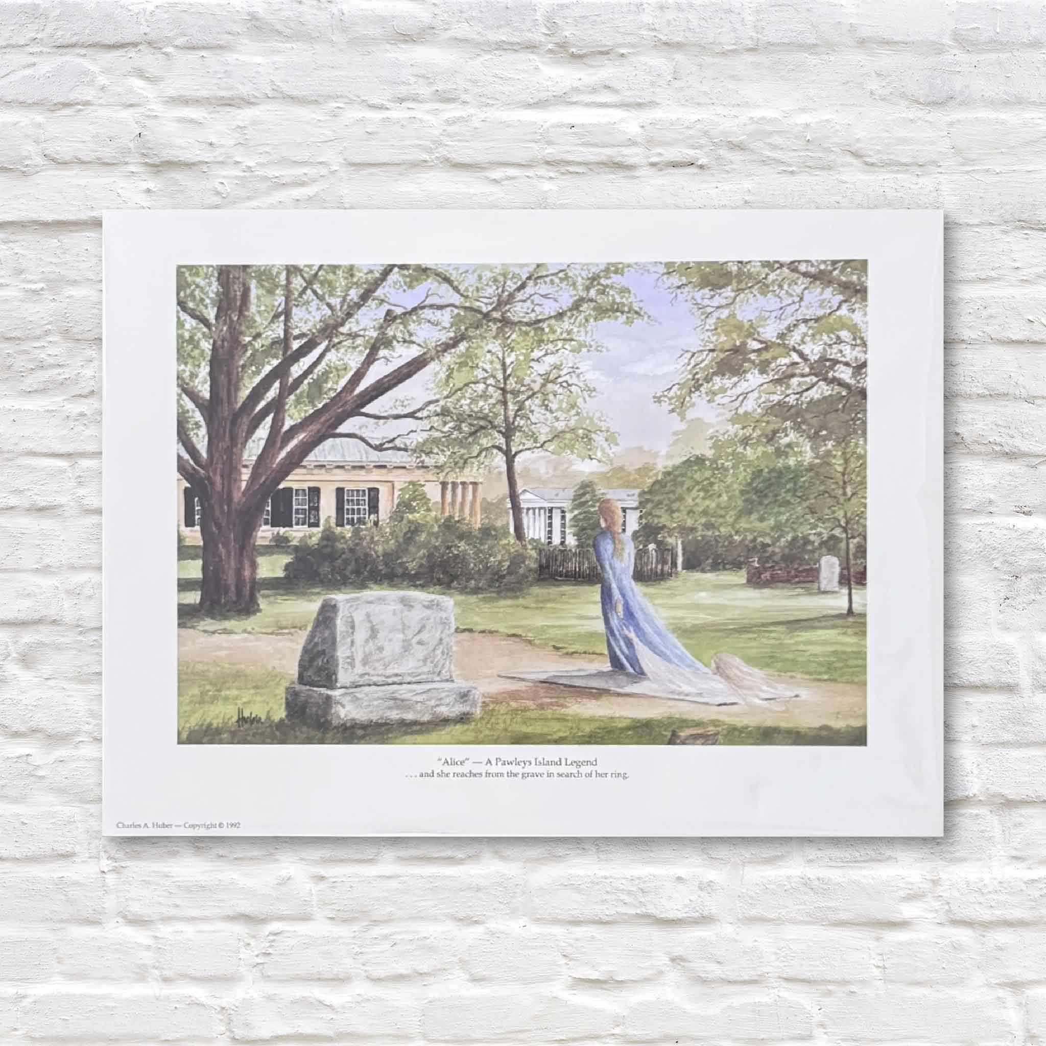 Pawleys Island art the legend of Alice Flagg ghost