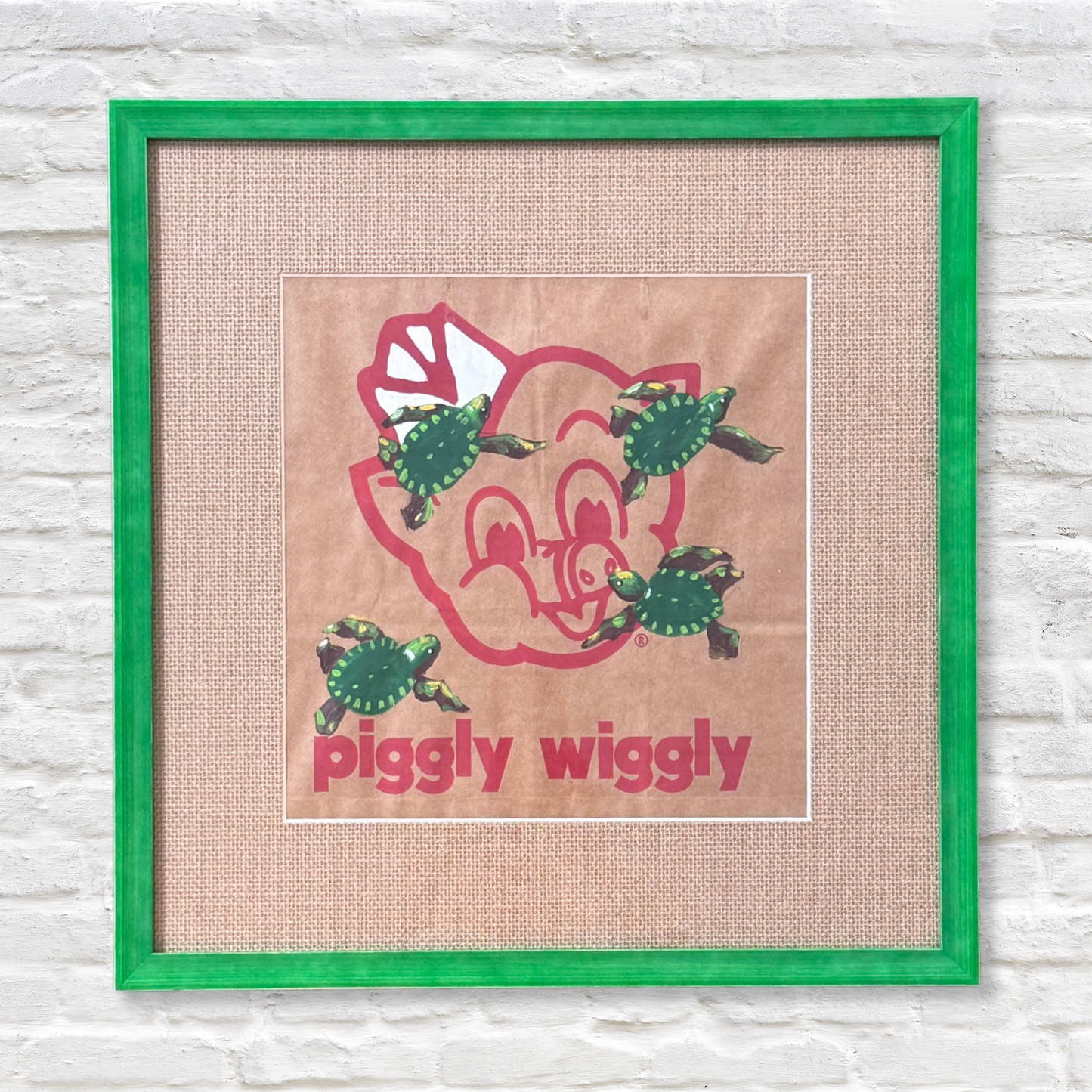 turtles painting on piggly wiggly bag