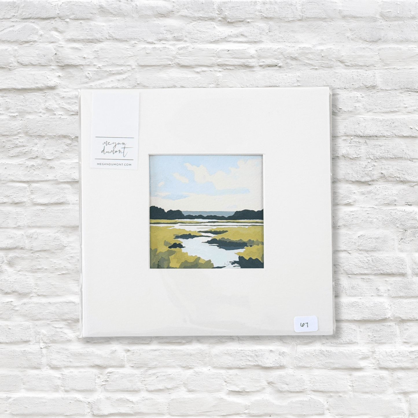 goauche artwork of lowcountry marsh