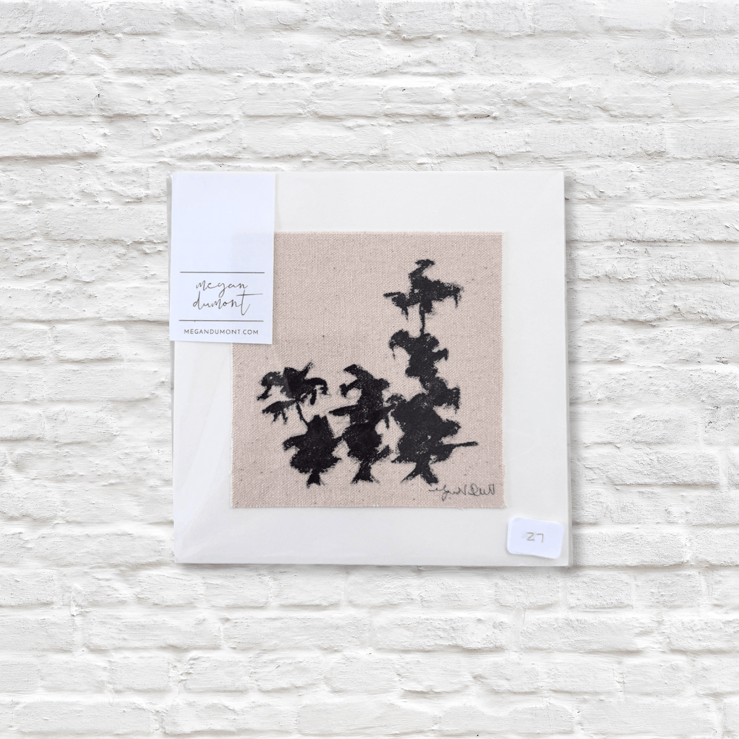 ink artwork of lowcountry tree on canvas
