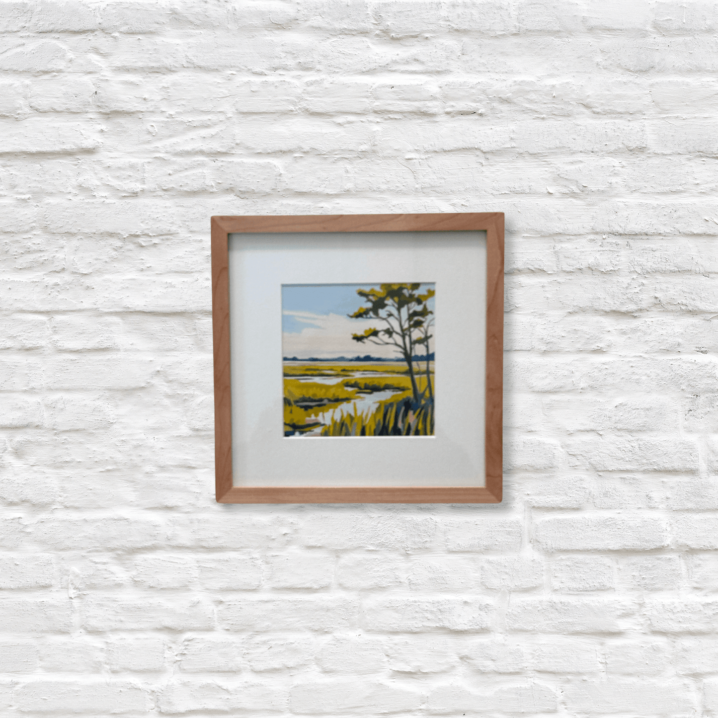 acryl goauche artwork of lowcountry marsh