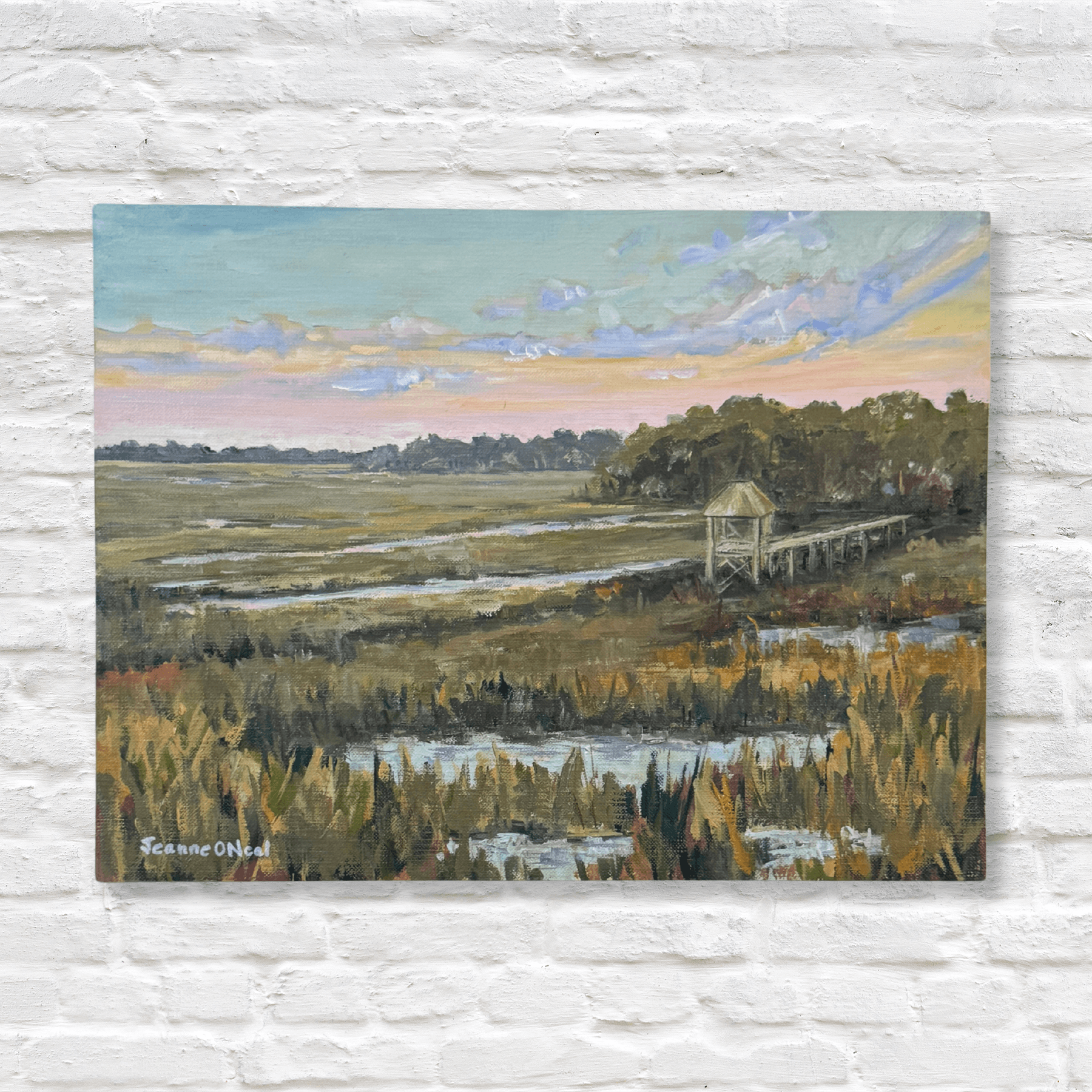 oil painting of lowcountry marsh