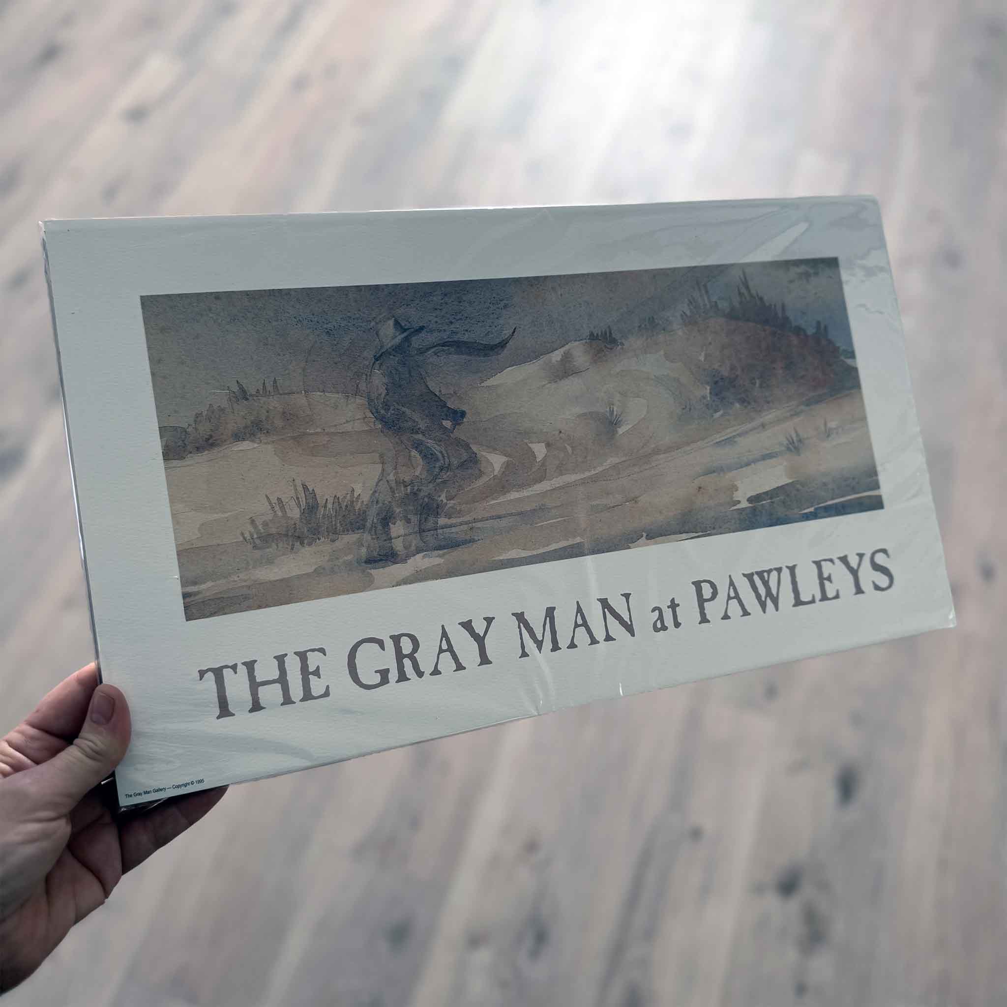 Limited-edition coastal art print depicting the legendary Gray Man ghost walking along the dunes of Pawleys Island, South Carolina — exclusive to Gray Man Gallery.