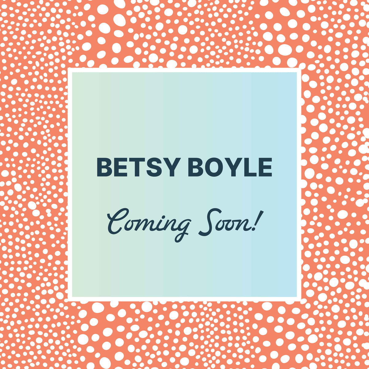 Coming Soon graphic for featured local artist Betsy Boyle announcing a new collection of original paintings debuting at Gray Man Gallery in Pawleys Island, South Carolina, including expressive Lowcountry landscapes, marsh scenes and abstract artwork.