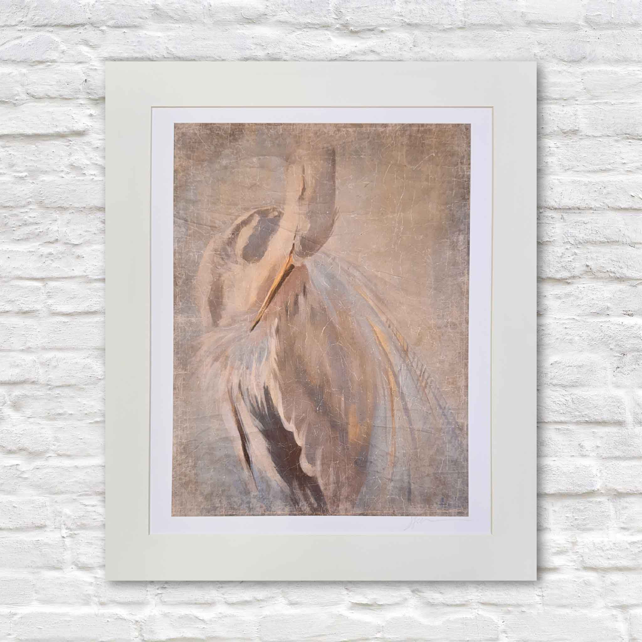 Phoenix Rising wildlife giclée print by Helli Luck professionally matted to standard 20x24 size for ready-made framing available at Gray Man Gallery Pawleys Island South Carolina