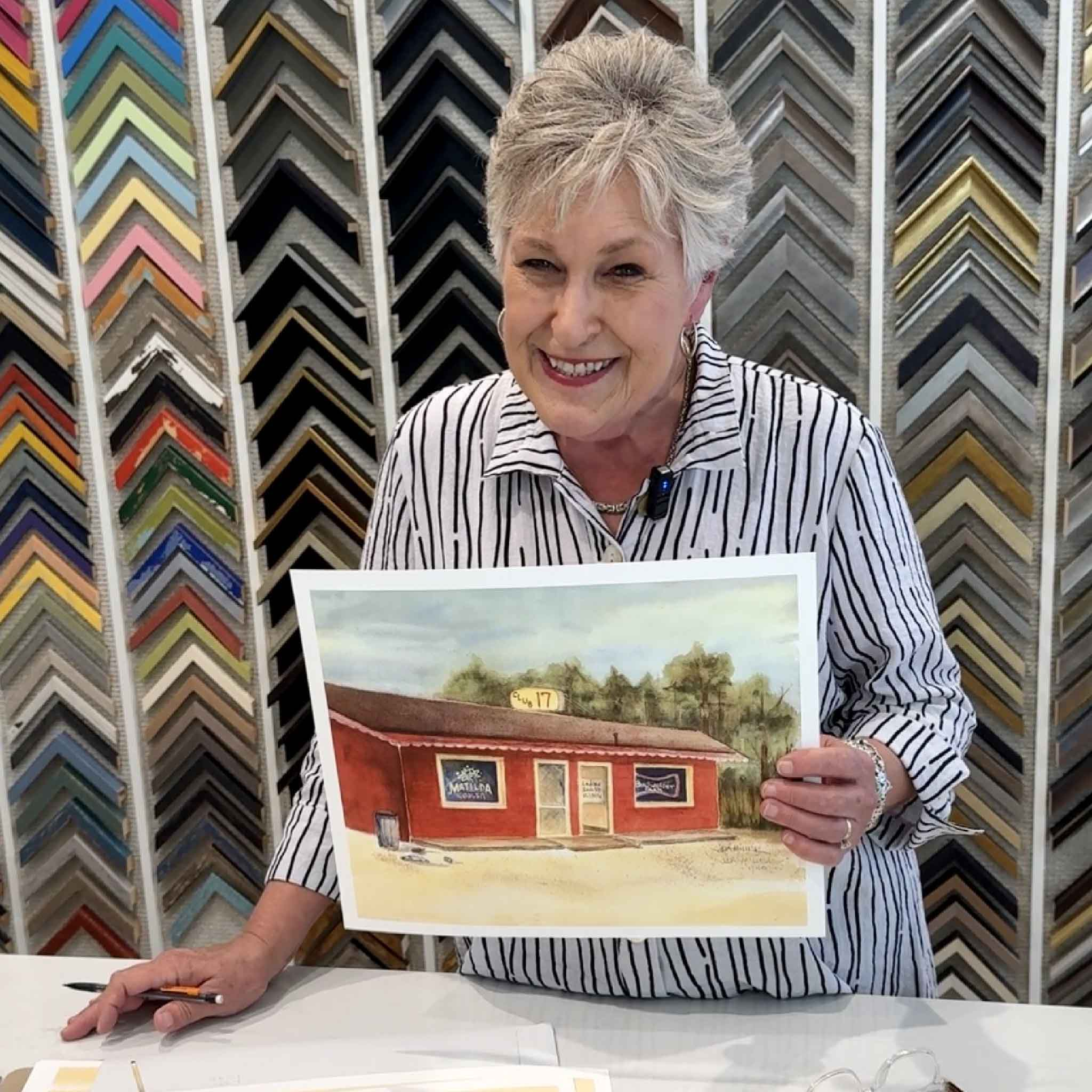 local artist and founder of Gray Man Gallery Vida Miller of Pawleys Island South Carolina