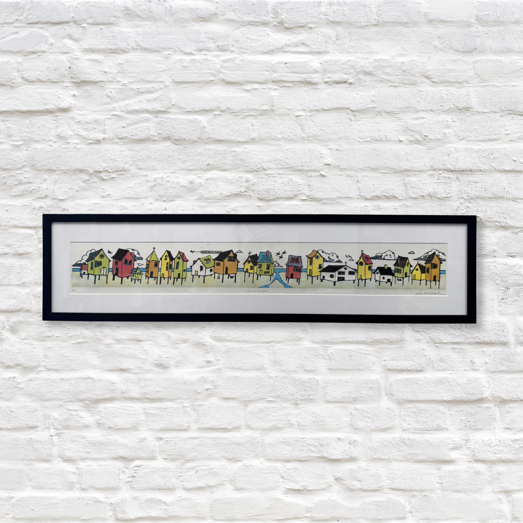 Gray Man Gallery_beach house linocut artwork