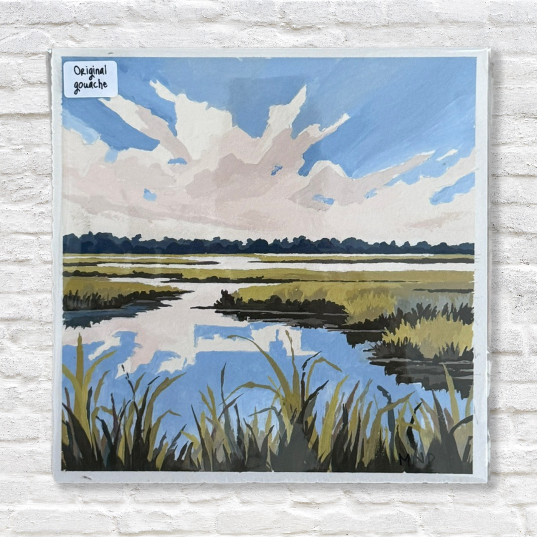 Gray Man Gallery_lowcountry marsh gouache painting