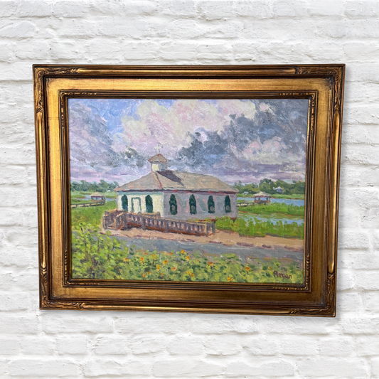 Gray Man Gallery_pawleys island chapel oil painting