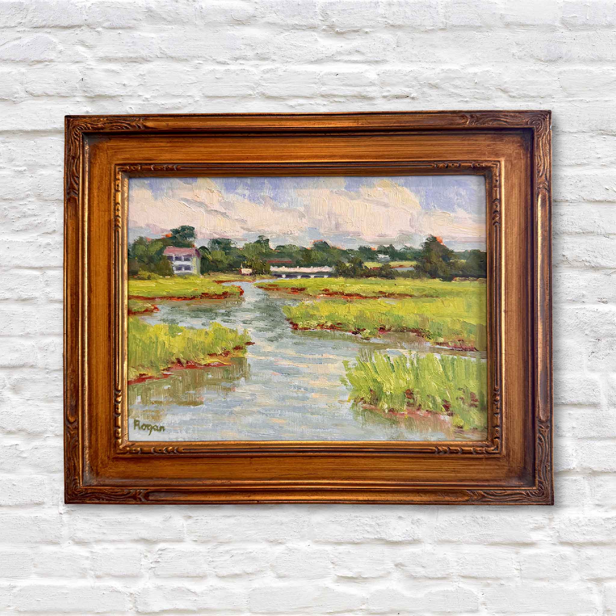 marsh oil painting in Litchfield South Carolina Pawleys Island