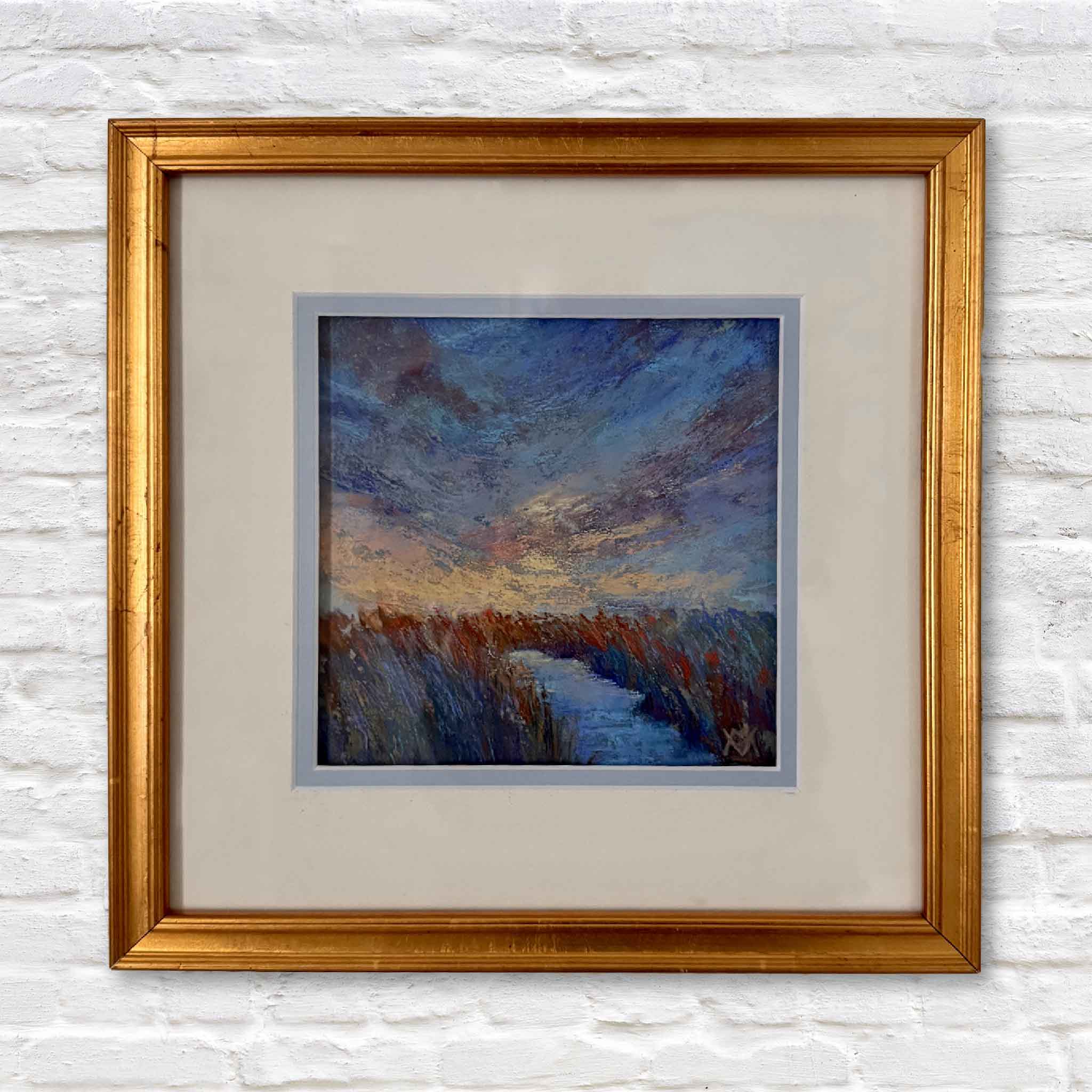 original pastel lowcountry art framed
