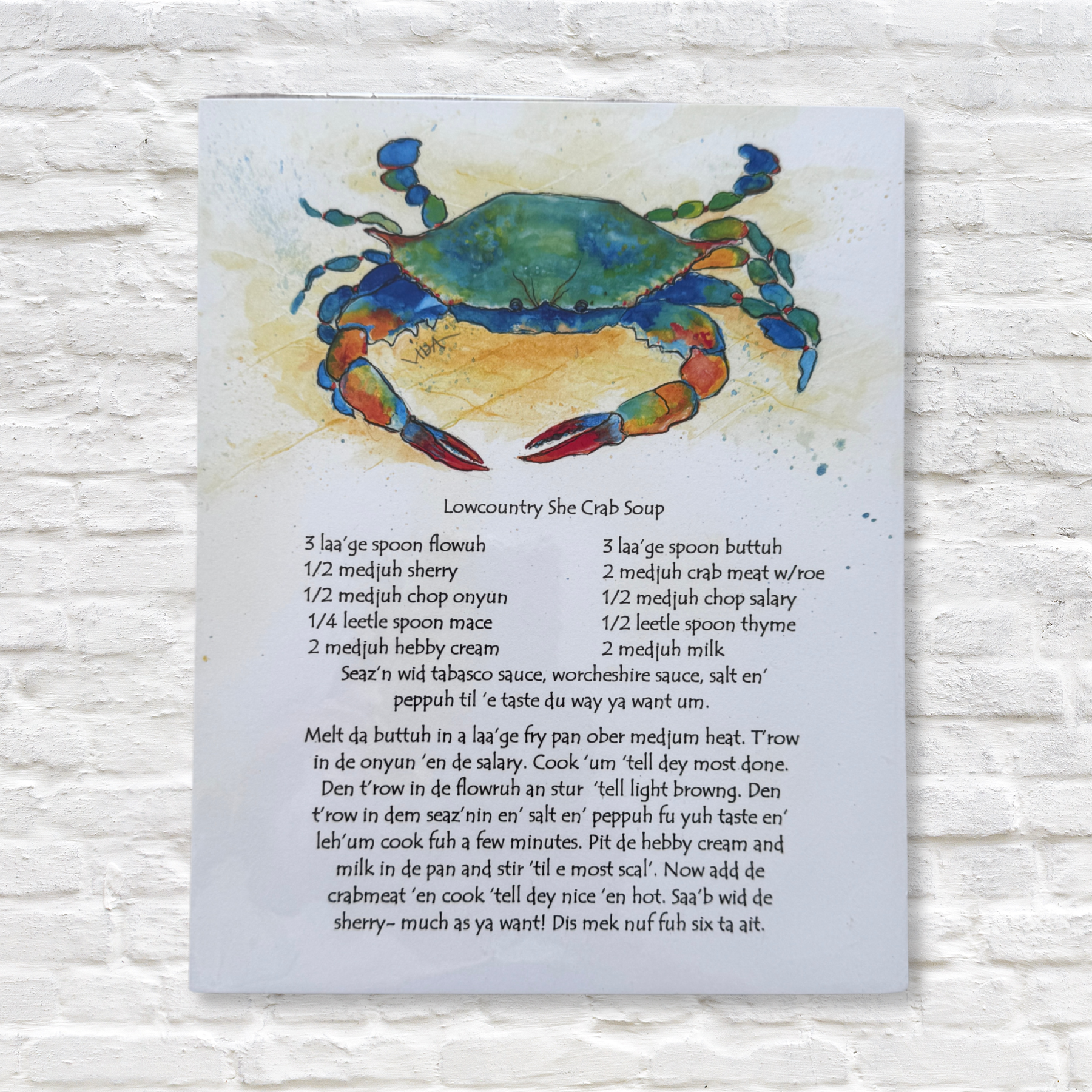 Gray Man Gallery_lowcountry she crab soup recipe print