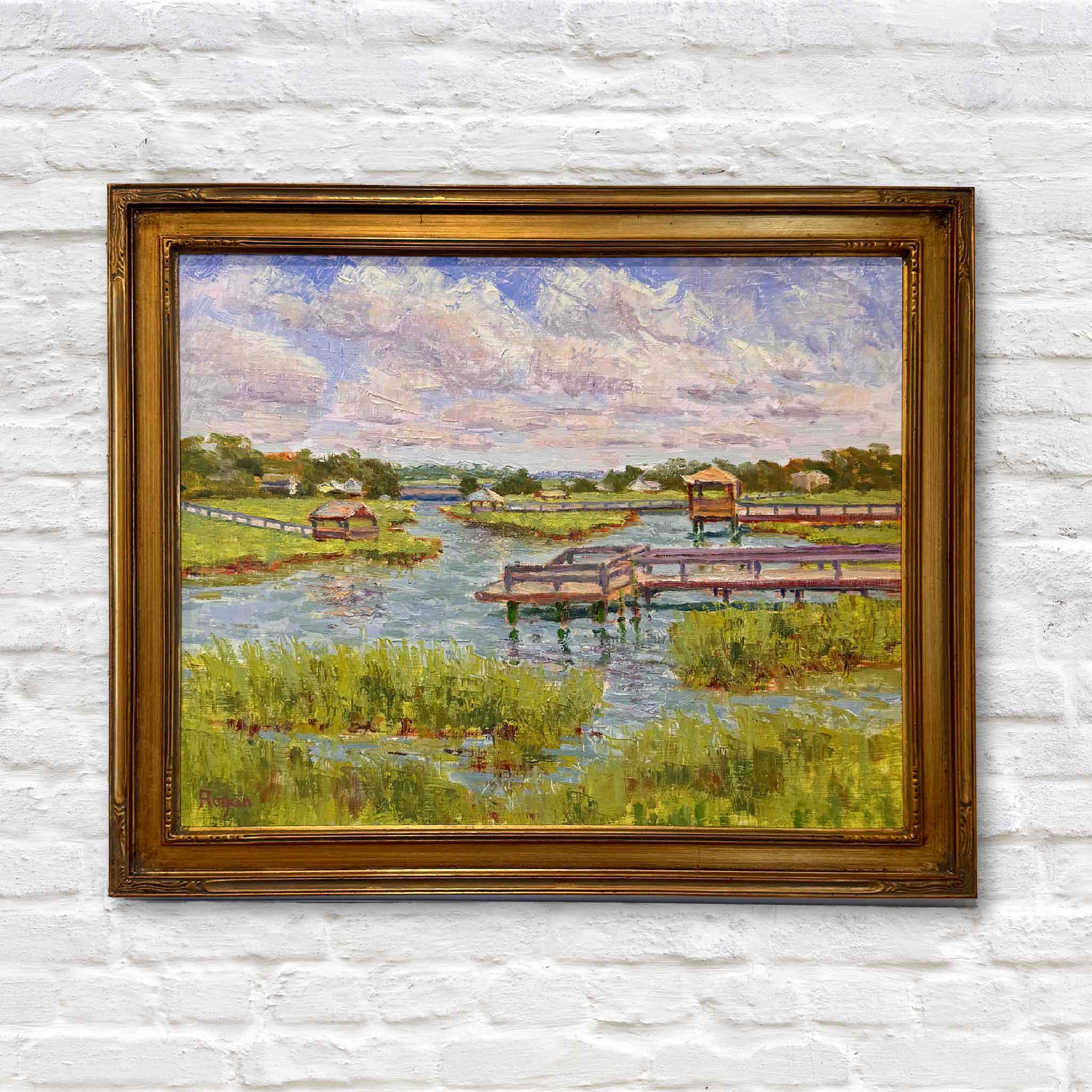 lowcountry oil painting Georgetown marsh Pawleys Island local artist
