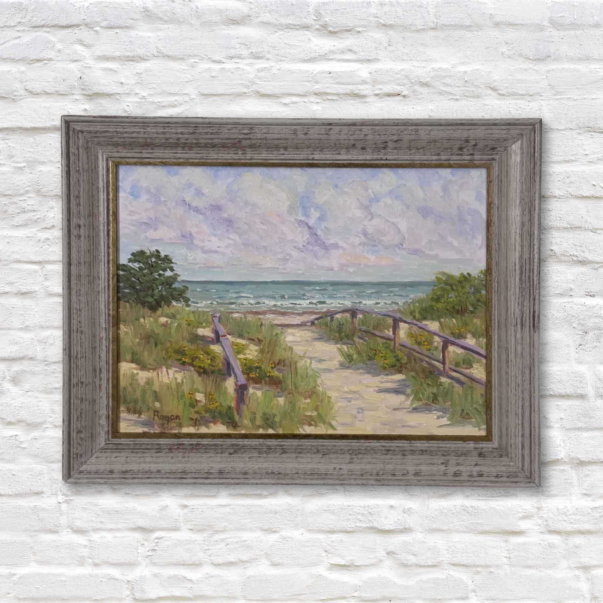peaceful lowcountry beach walkway Pawleys Island art