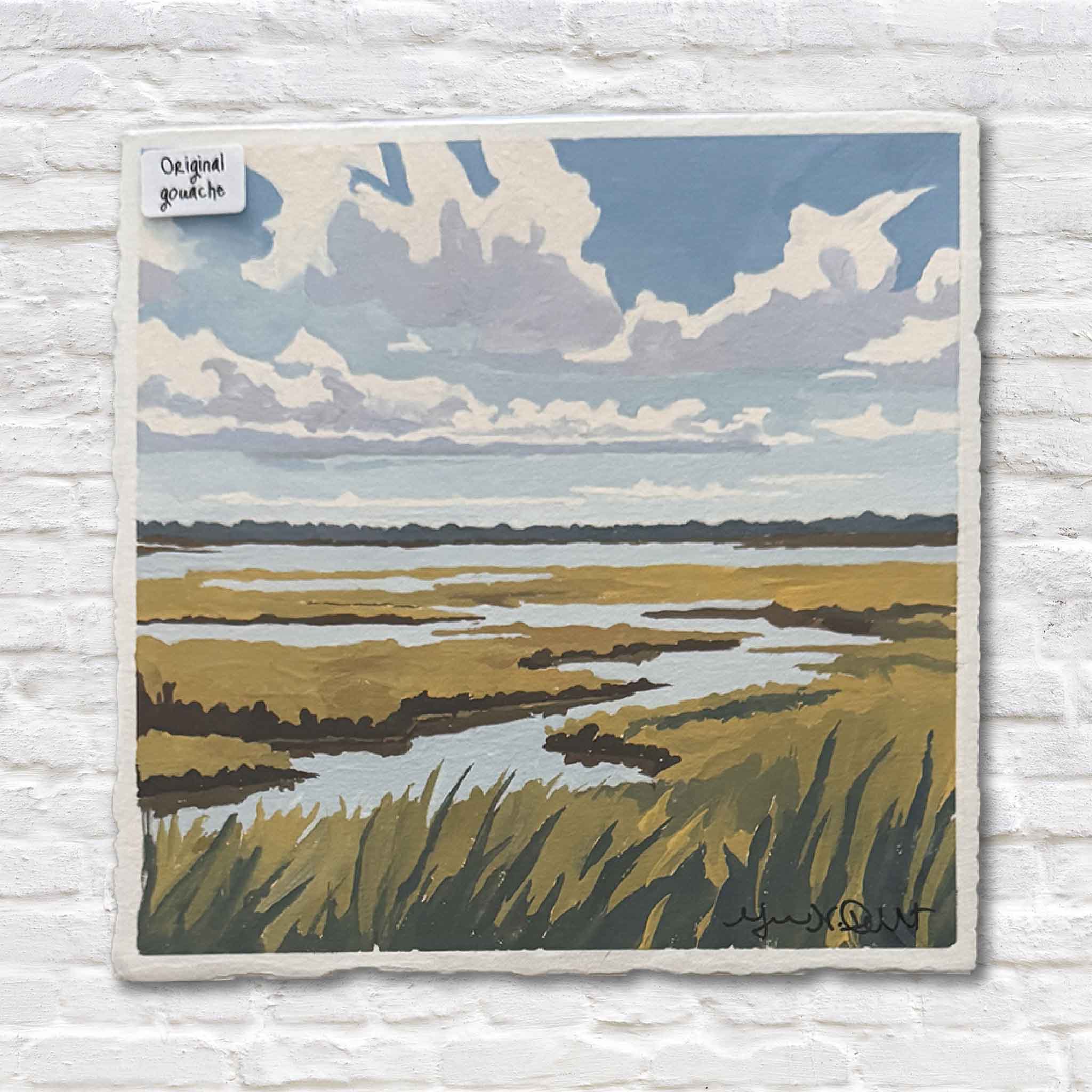 Original gouache painting by Megan dumont