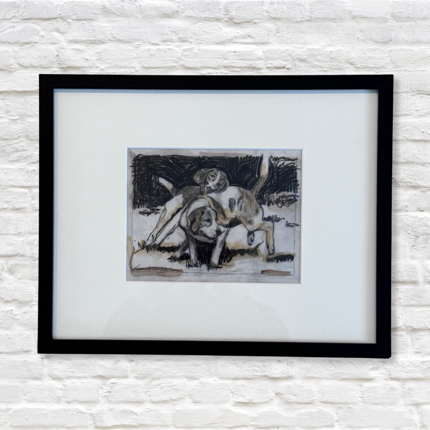 Gray Man Gallery_Two Hounds_monoprint