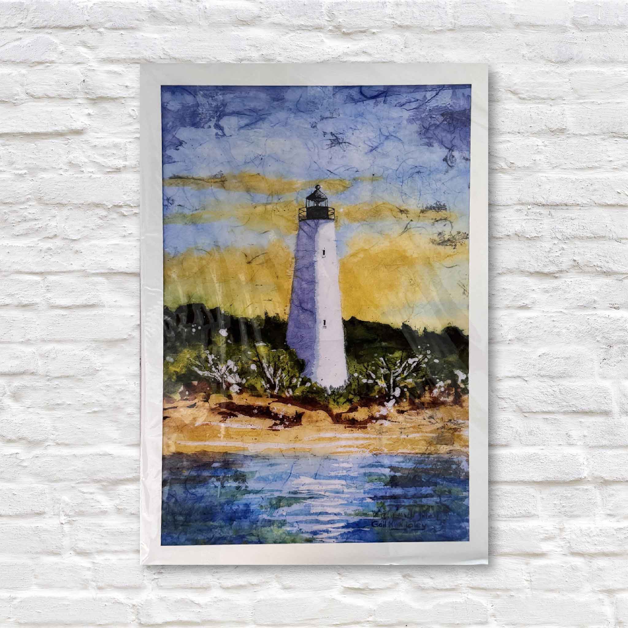 North Island Light House in Georgetown South Carolina art work