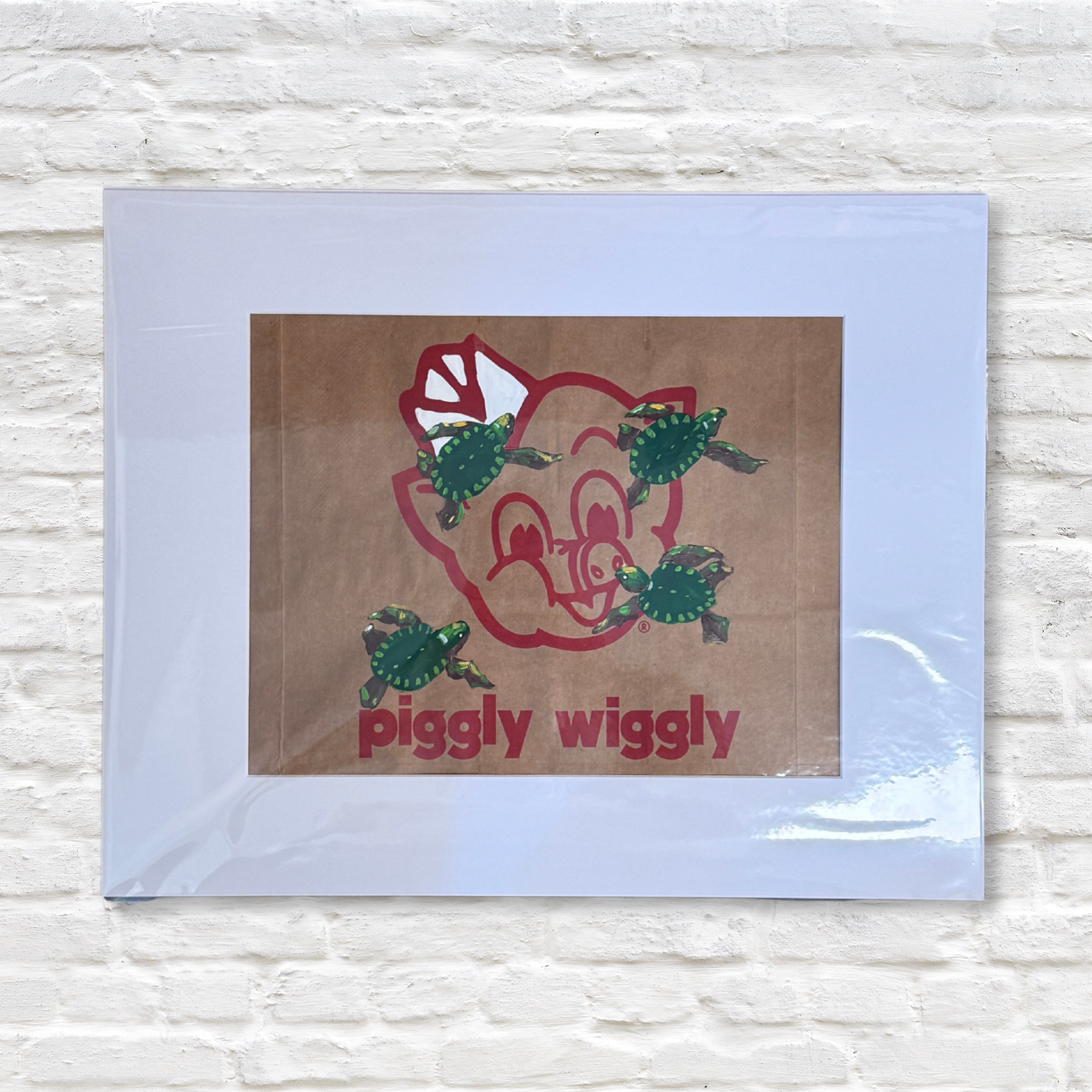 Gray Man Gallery_ turtles painting on piggly wiggly bag