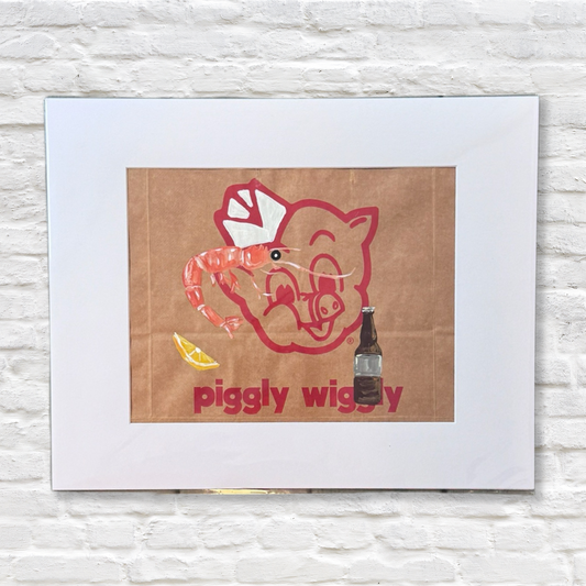 beer painting on piggly wiggly bag