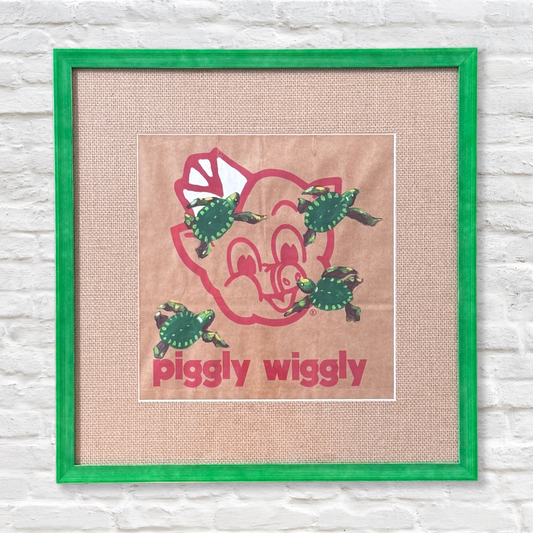turtles painting on piggly wiggly bag