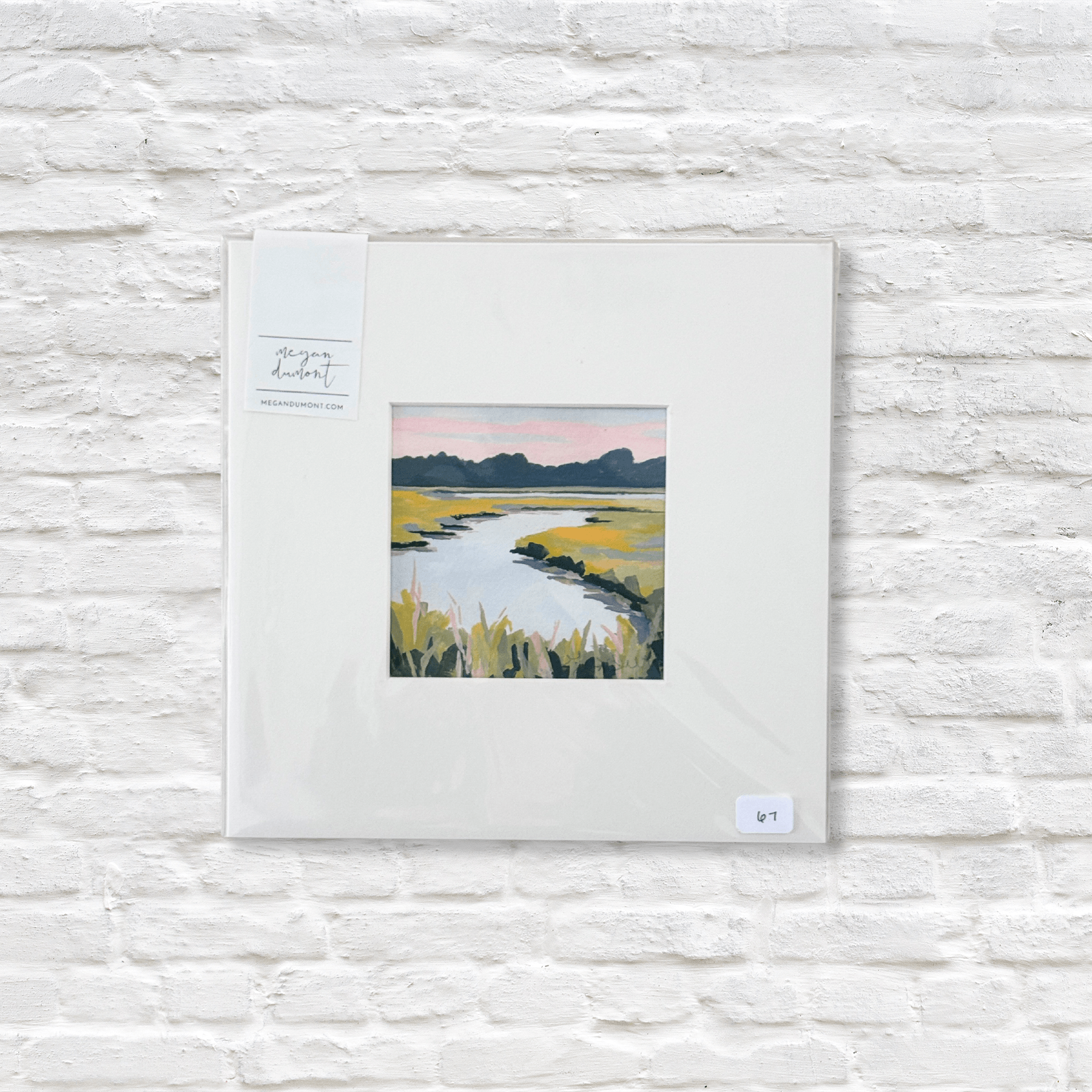 goauche artwork of lowcountry marsh