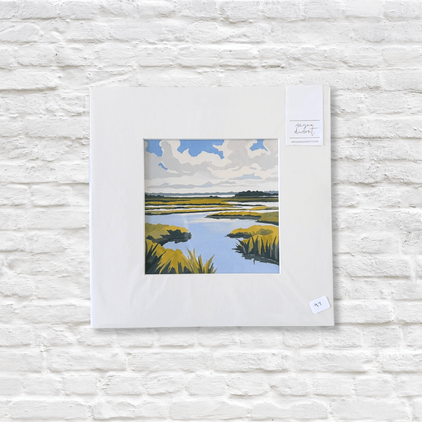 goauche artwork of lowcountry marsh