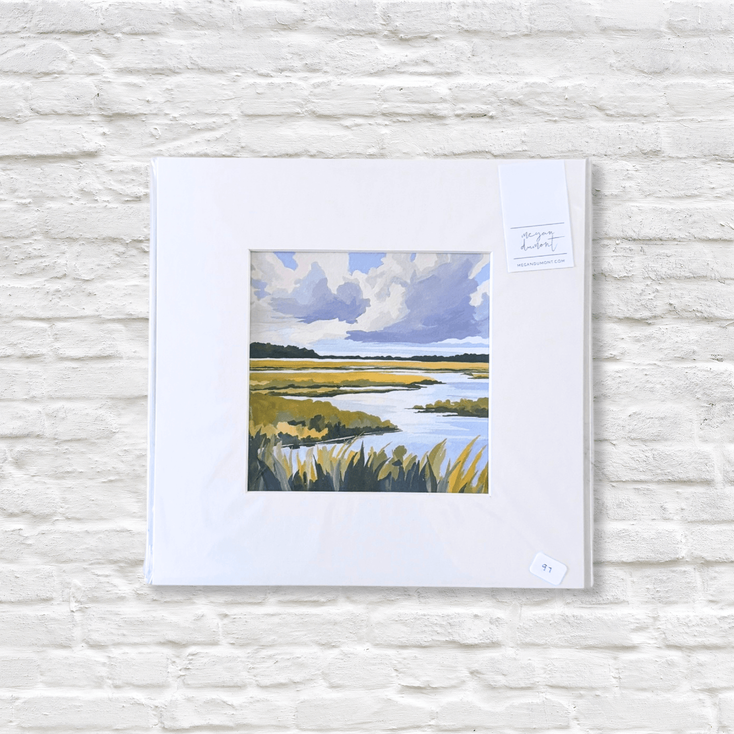 goauche artwork of lowcountry marsh