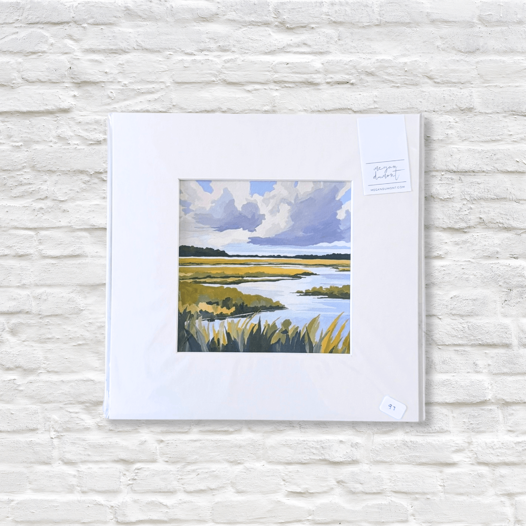 goauche artwork of lowcountry marsh