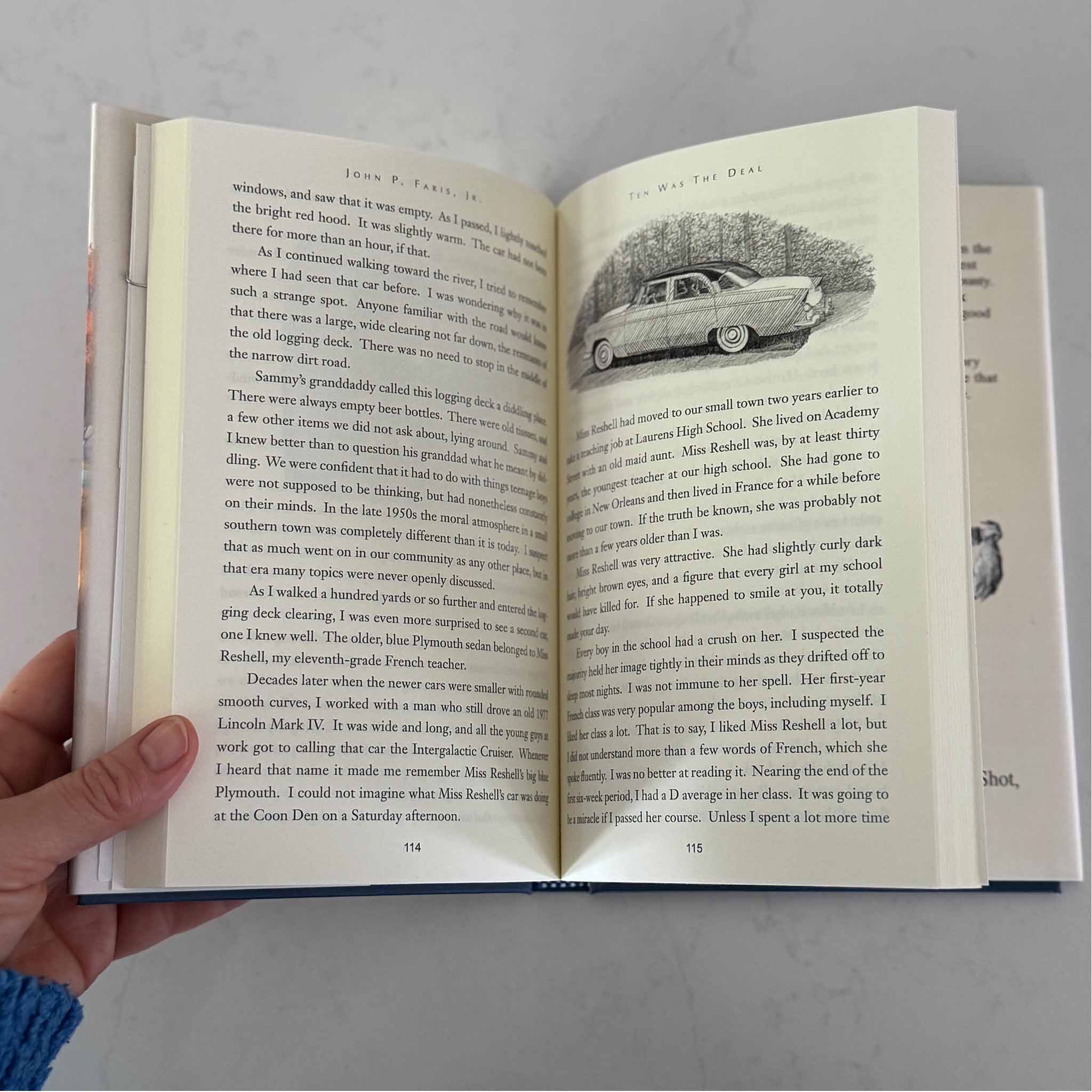 Inside pages of Ten Was the Deal with Southern hunting and fishing stories told with humor, warmth, and traditional outdoor insight.